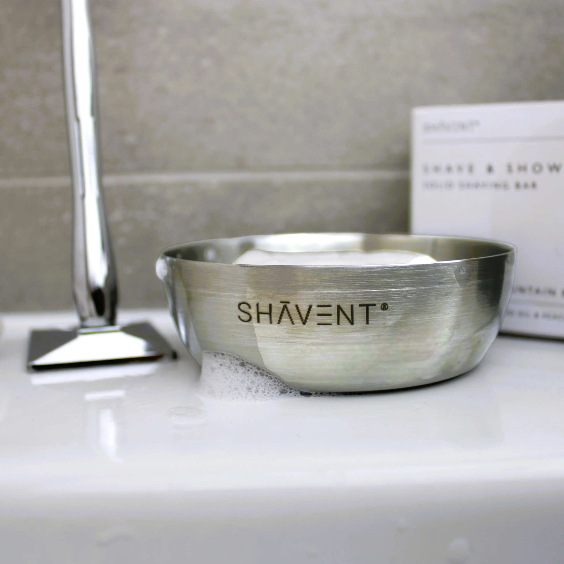 SHAVENT 金屬刮鬍皂碗